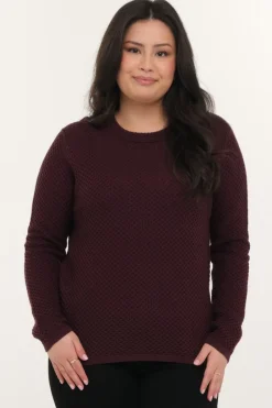 Zavanna Annelise genser mørk plomme Discount