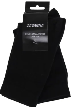 Zavanna Bomullssokk 2 par Sort New