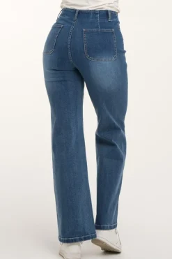 Zavanna Carmen bootleg jeans Blå denim Discount