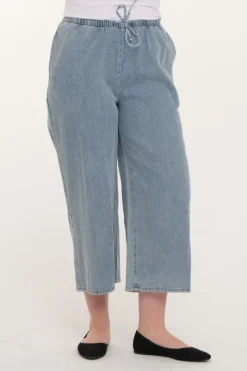Zavanna Cissy capribukse Blå denim Outlet