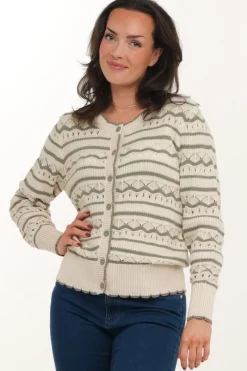 Zavanna Florentina cardigan Sand/lys oliven Best