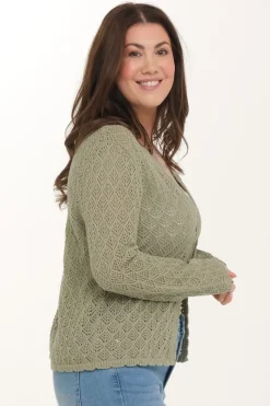 Zavanna Franky cardigan Lys oliven Discount