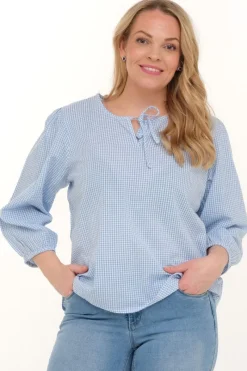Zavanna Harissa bluse Lys blå Outlet