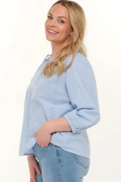 Zavanna Harissa bluse Lys blå Outlet