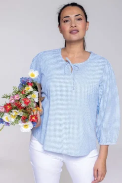 Zavanna Harissa bluse Lys blå Outlet