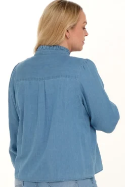 Zavanna Hilde bluse Lys blå denim Best