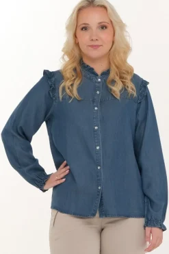 Zavanna Hortensa bluse Blå denim Clearance