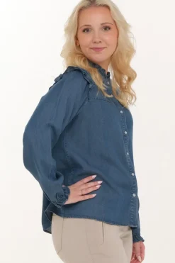 Zavanna Hortensa bluse Blå denim Clearance