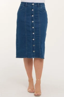 Zavanna Iben denim skjørt Blå denim Best