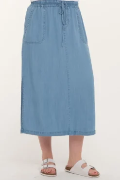 Zavanna Ida skjørt Lys blå denim Online