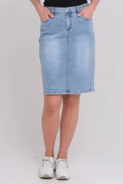 Zavanna Izzy denim skjørt Lys blå denim