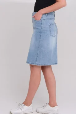 Zavanna Izzy denim skjørt Lys blå denim