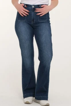 Zavanna Norna bootleg jeans 78/83 Blå denim Clearance