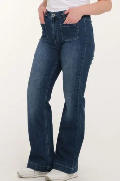 Zavanna Norna bootleg jeans 78/83 Blå denim Clearance