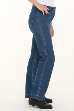 Zavanna Norna bootleg jeans Blå denim Online