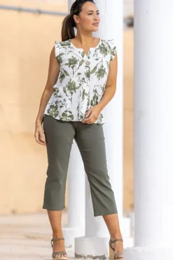 Zavanna Oceana bluse Oliven Outlet
