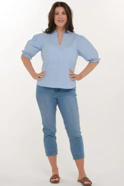 Zavanna Octavia bluse Lys blå Discount