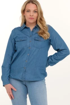 Zavanna Olinda skjorte Blå denim Outlet