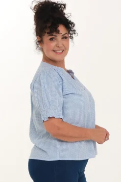 Zavanna Olivia bluse Lys blå Online