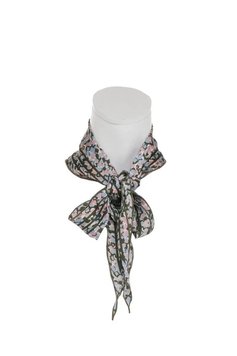Zavanna Satengskjerf Oliven/Rosa Online