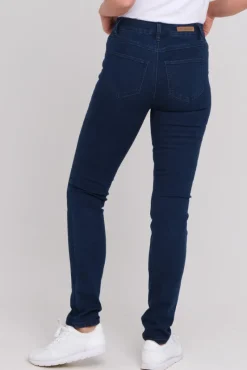 Zavanna Siri basic jeans Mørk blå denim Outlet