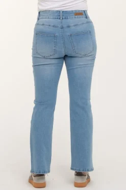 Zavanna Siri bootleg jeans Lys blå denim Online