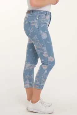 Zavanna Siri denim capri Lys blå denim Online
