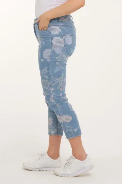 Zavanna Siri denim capri Lys blå denim Online