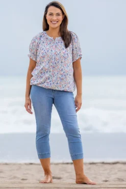 Zavanna Siri denim capri Lys blå denim Best